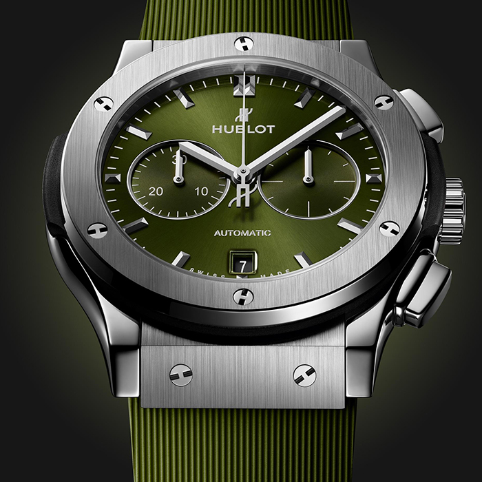 HUBLOT Classic Fusion Chronograph Titanium Green 42mm 541.NX.8970.RX