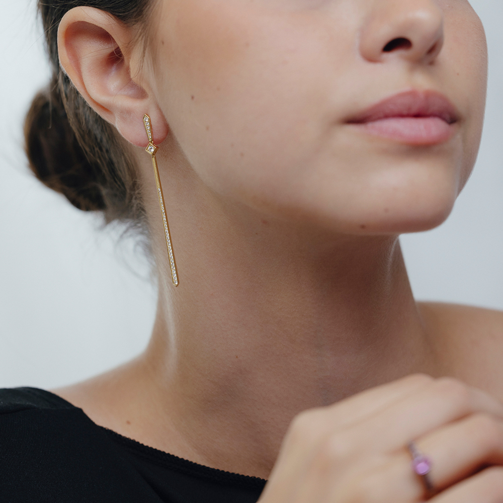 Pendientes LYDIA Brillantes OA