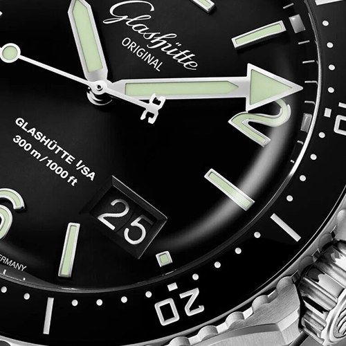 GLASHÜTTE ORIGINAL SeaQ Panorama Date Desplegable 43,20mm Automático 1-36-13-01-80-34