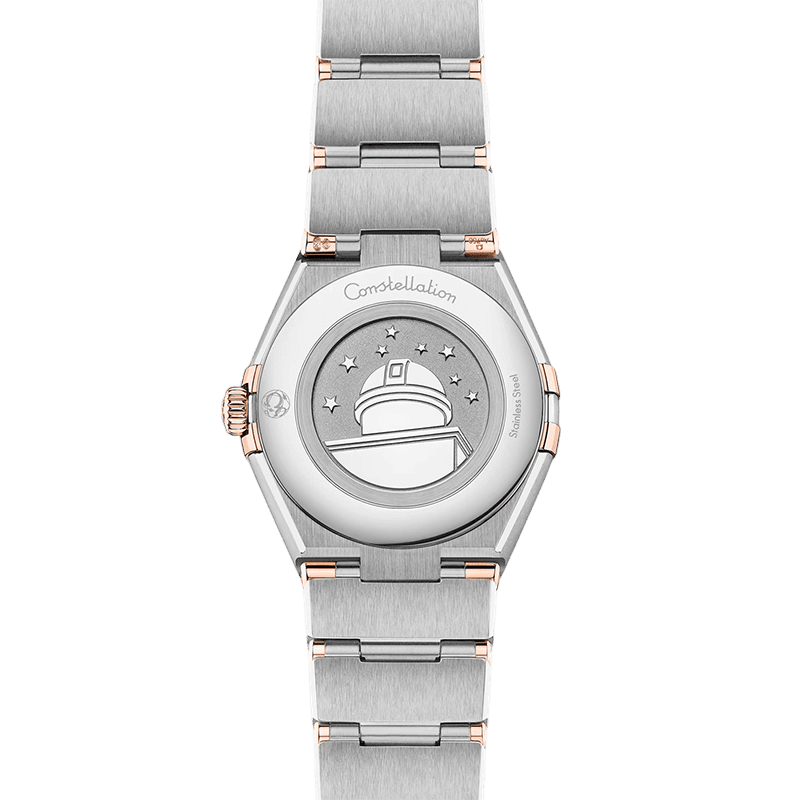 OMEGA Constellation 28 mm Acero ‑ oro Sedna™ brillantes 131.25.28.60.99.001