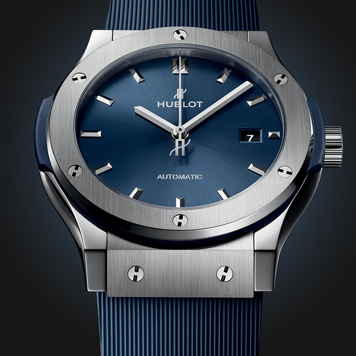 HUBLOT Classic Fusion Titanium Blue 42mm 542.NX.7170.RX