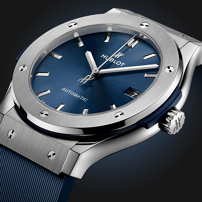 HUBLOT Classic Fusion Titanium Blue 45mm 511.NX.7170.RX