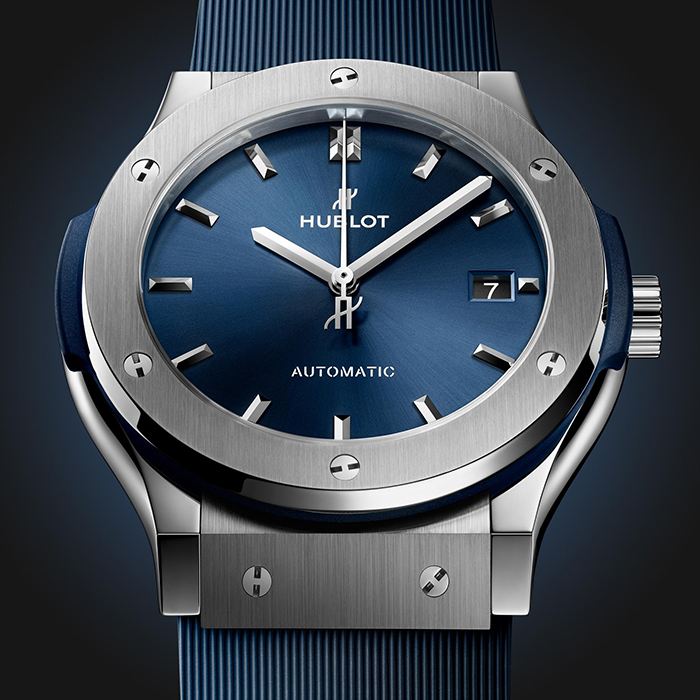 HUBLOT Classic Fusion Titanium Blue 45mm 511.NX.7170.RX