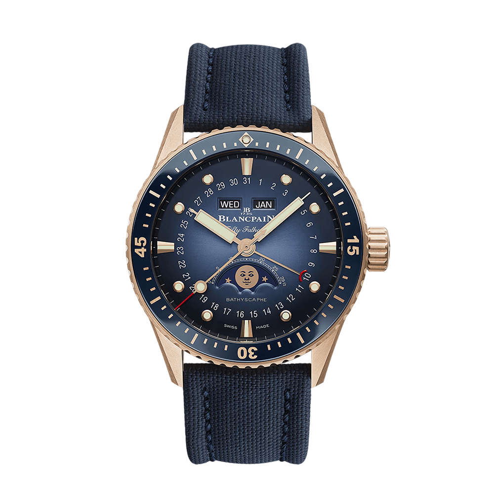 BLANCPAIN Fifty Fathoms Bathyscaphe Quantième Complet Phases de Lune 5054 3640 O52A