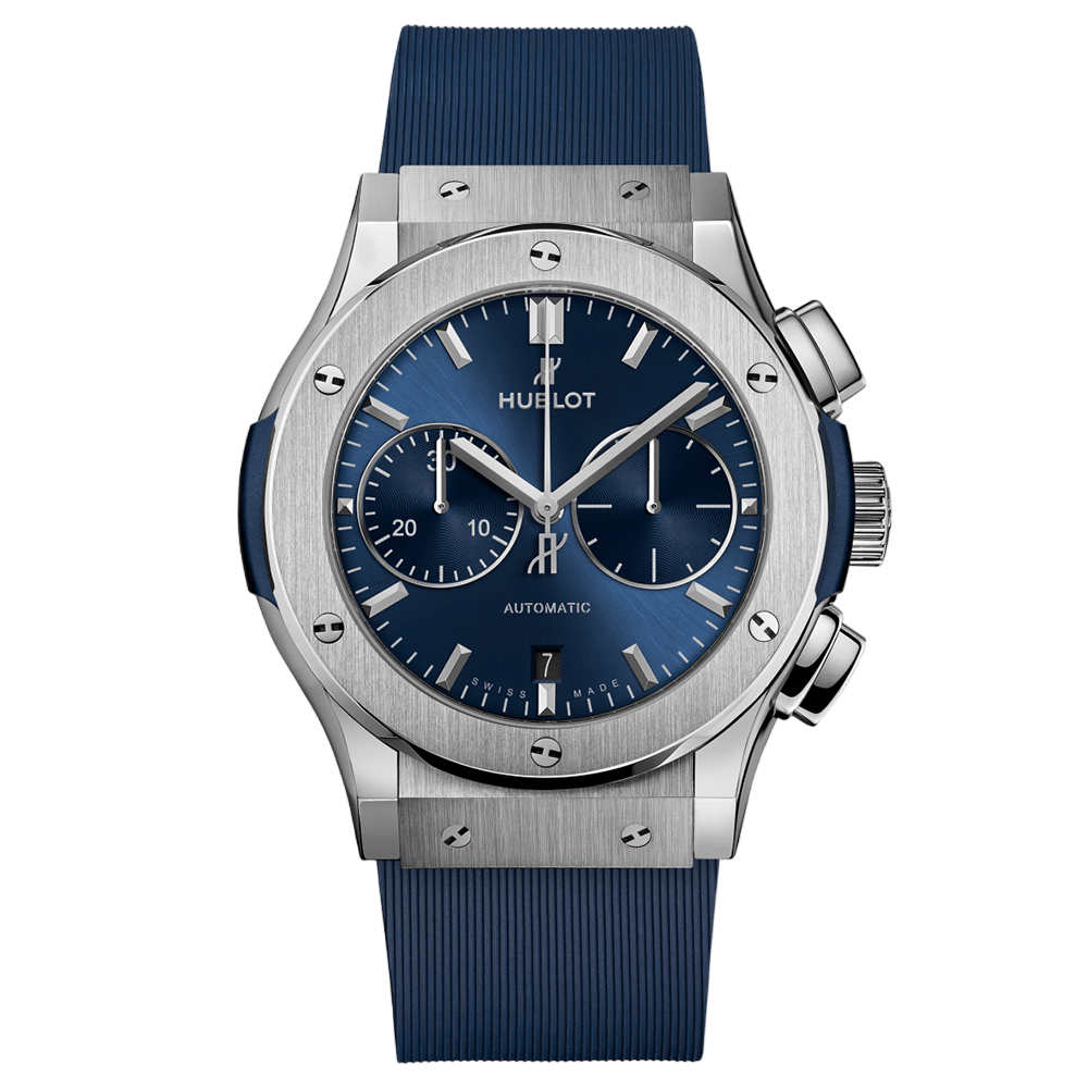 HUBLOT Classic Fusion Chronograph Titanium Blue 45mm 521.NX.7170.RX