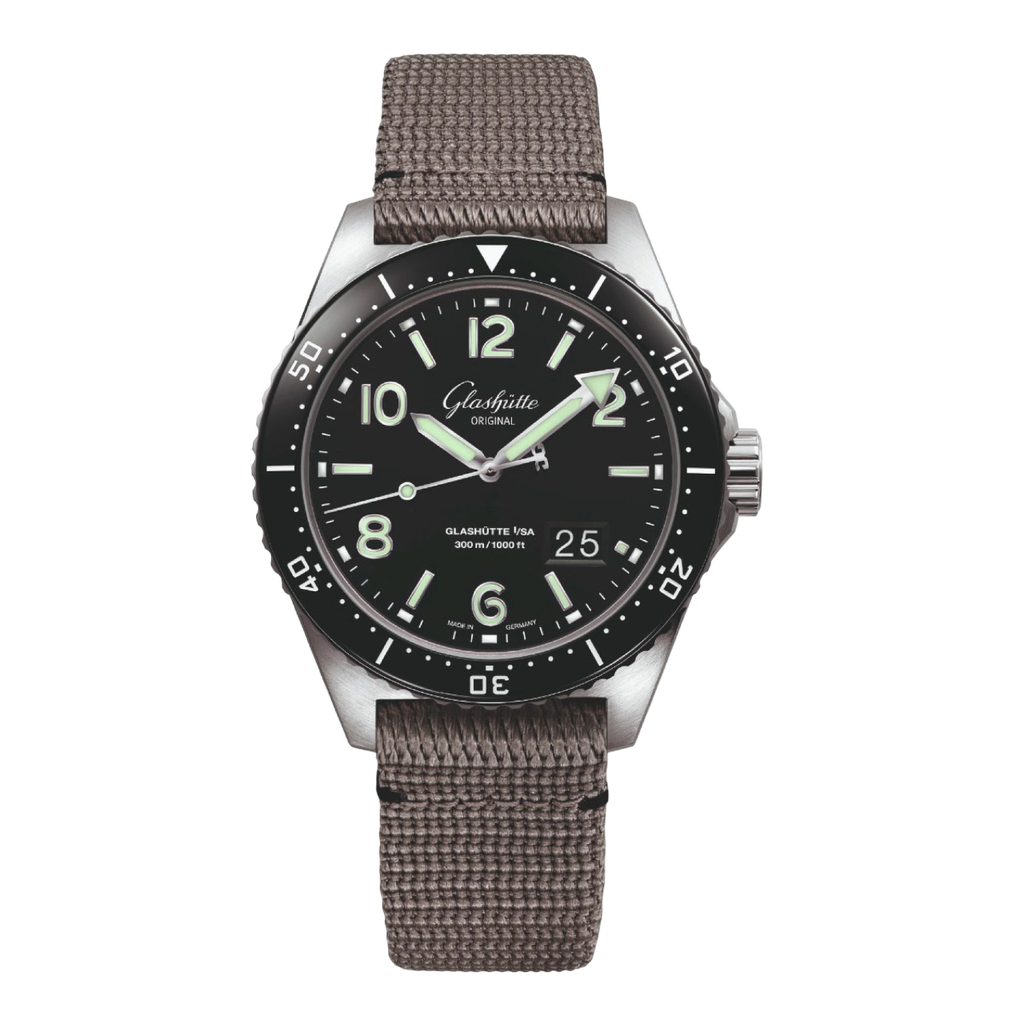 GLASHÜTTE ORIGINAL SeaQ Panorama Date Desplegable 43,20mm Automático 1-36-13-01-80-34