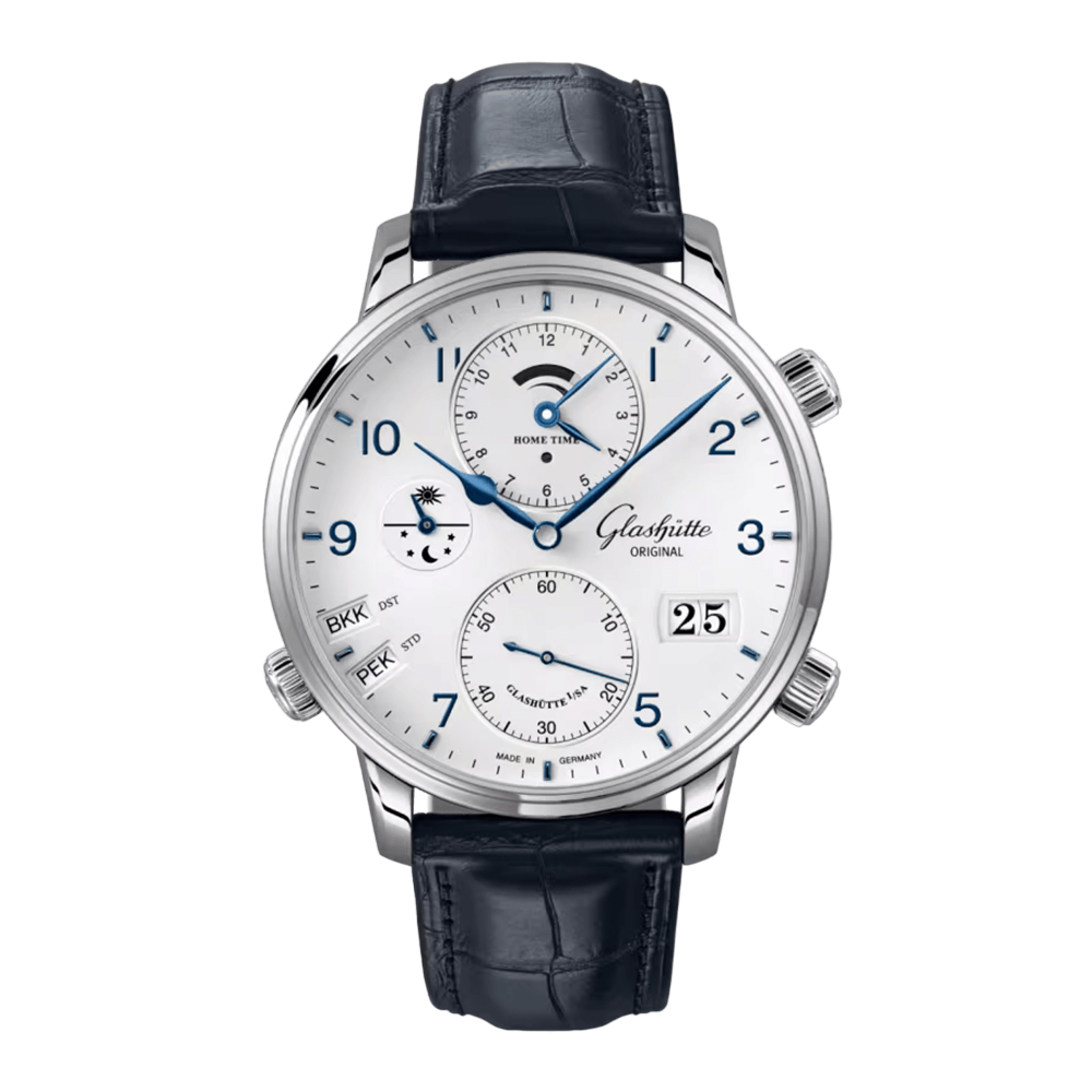 GLASHÜTTE ORIGINAL Senator Cosmopolite Desplegable 44mm Automático 1-89-02-03-02-61
