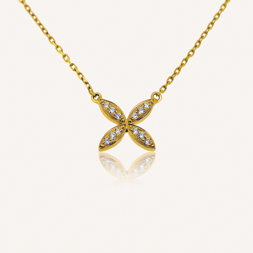 Gargantilla MARQUISE 4H brillantes GM OA