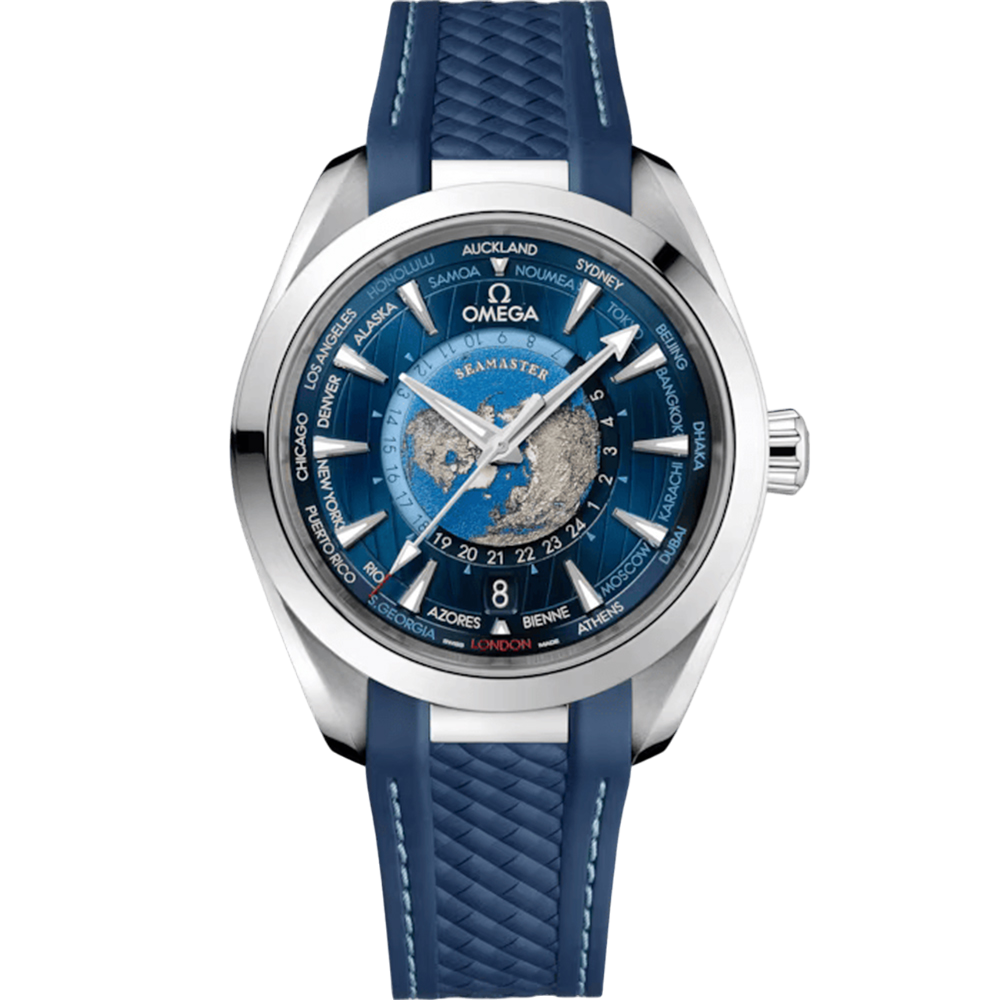 OMEGA Seamaster Aqua Terra 150M Co-Axial Master Chronometer GMT WORLDTIMER 43mm 220.12.43.22.03.001
