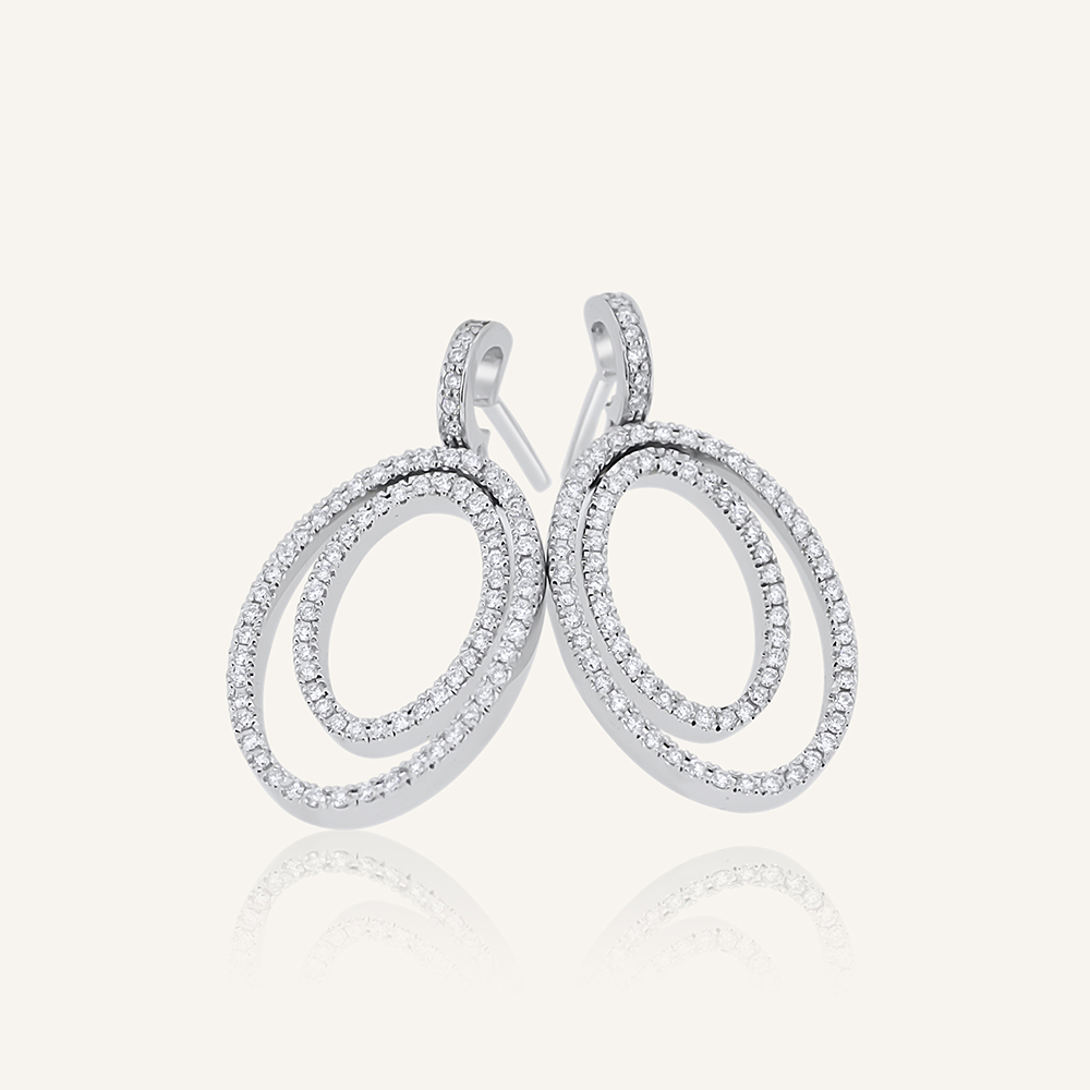 Pendientes ATENEA oval 2/3 brillantes OB