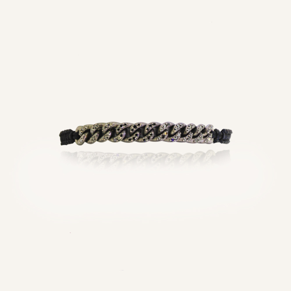 Pulsera TITANIO Natural Black Diamonds