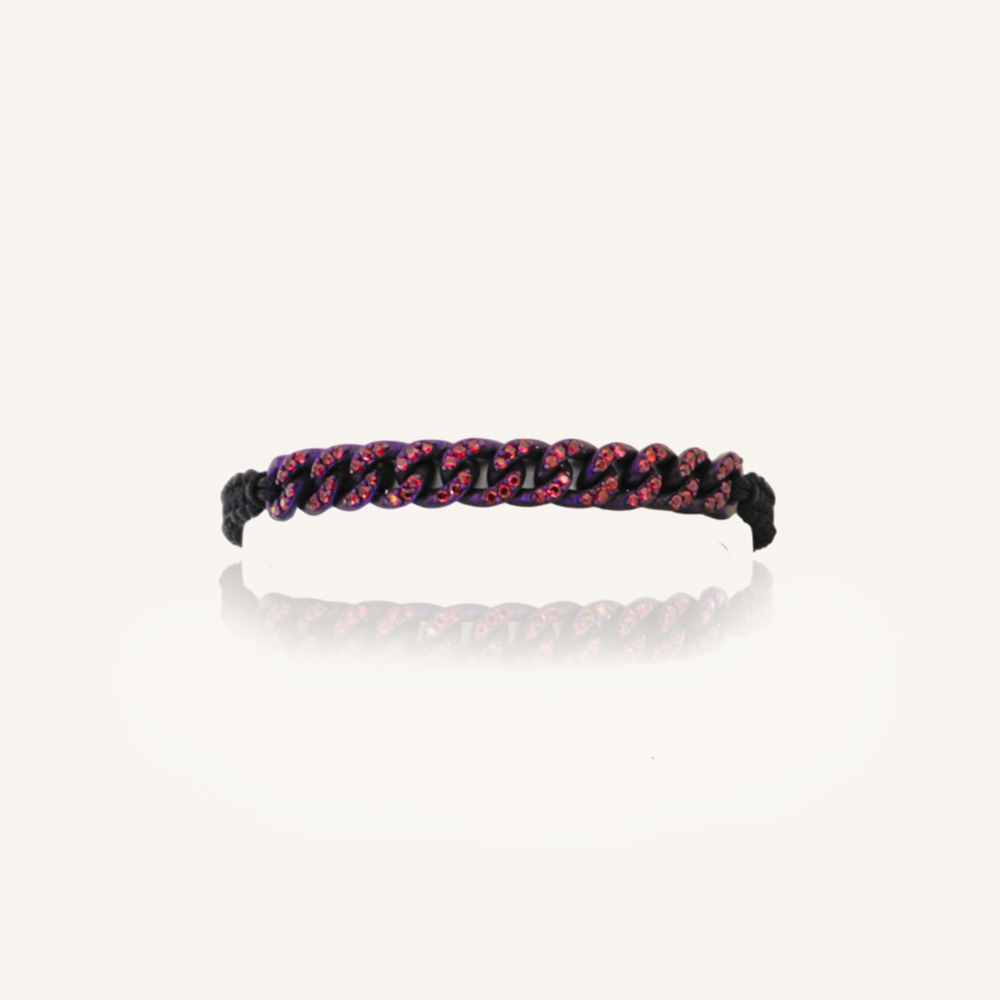 Pulsera TITANIO Passion Rubies