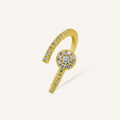 [110S11291YG] Anillo ETERNITY Tu y yo one PM brillantes OA