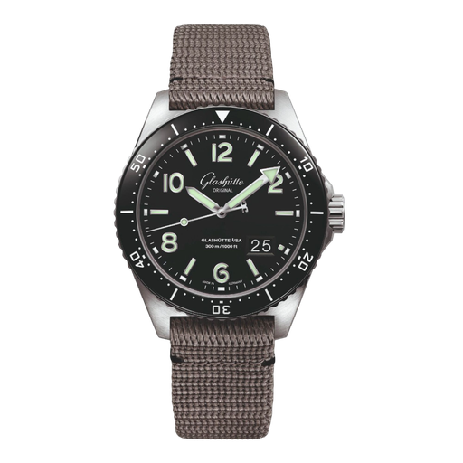 [W13613018034] GLASHÜTTE ORIGINAL SeaQ Panorama Date Desplegable 43,20mm Automático 1-36-13-01-80-34