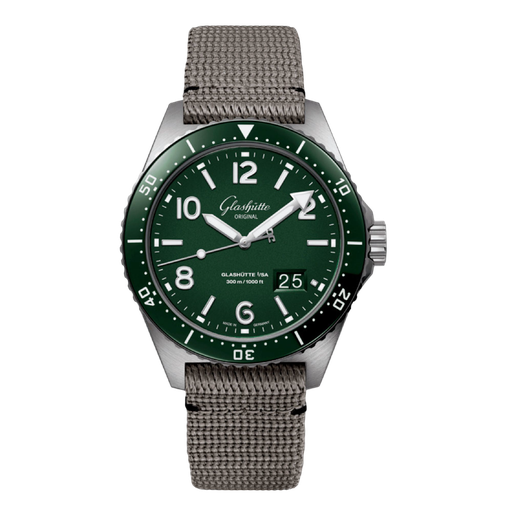 [W13613078334] GLASHÜTTE ORIGINAL SeaQ Panorama Date Desplegable 43,20mm Automático 1-36-13-07-83-34