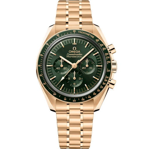 [31060425010001] OMEGA Moonwatch Professional Co-Axial Master Chronometer Chronograph 42 MM 310.60.42.50.10.001 Moonshine™ gold on Moonshine™ gold esf.verde
