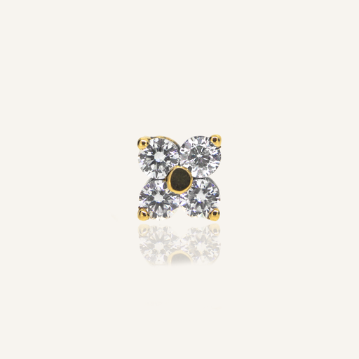 [PCNGAF4BRYG] PIERCING AFRODITA Flor 4 brillantes OA