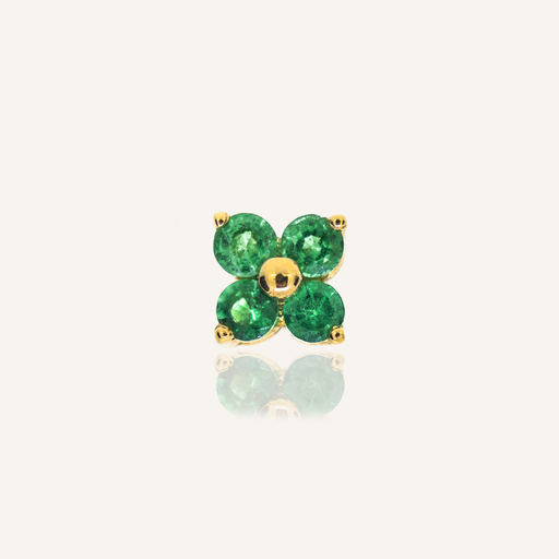 [PCNGAF4ESYG] PIERCING AFRODITA Flor 4 esmeralda OA