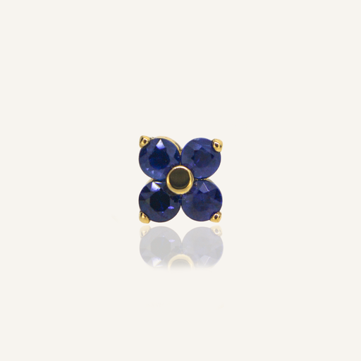 [PCNGAF4ZFYG] PIERCING AFRODITA Flor 4 zafiro OA