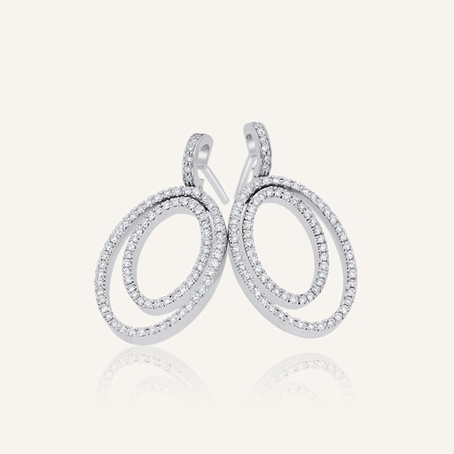 [PENDATOV2/3BRWG] Pendientes ATENEA oval 2/3 brillantes OB