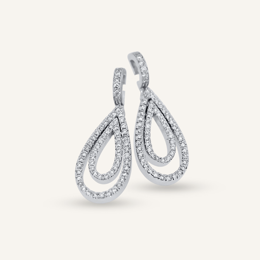 [PENDATPR1/2BRWG] Pendientes ATENEA pera 1/2 brillantes OB