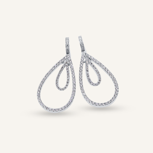 [PENDATPR1/3BRWG] Pendientes ATENEA pera 1/3 brillantes OB